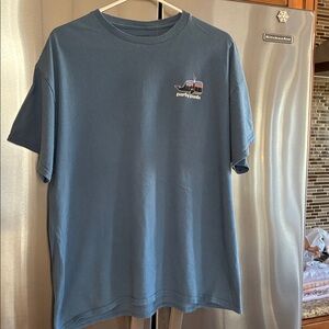 Blue Graphic T-Shirt Party Pants